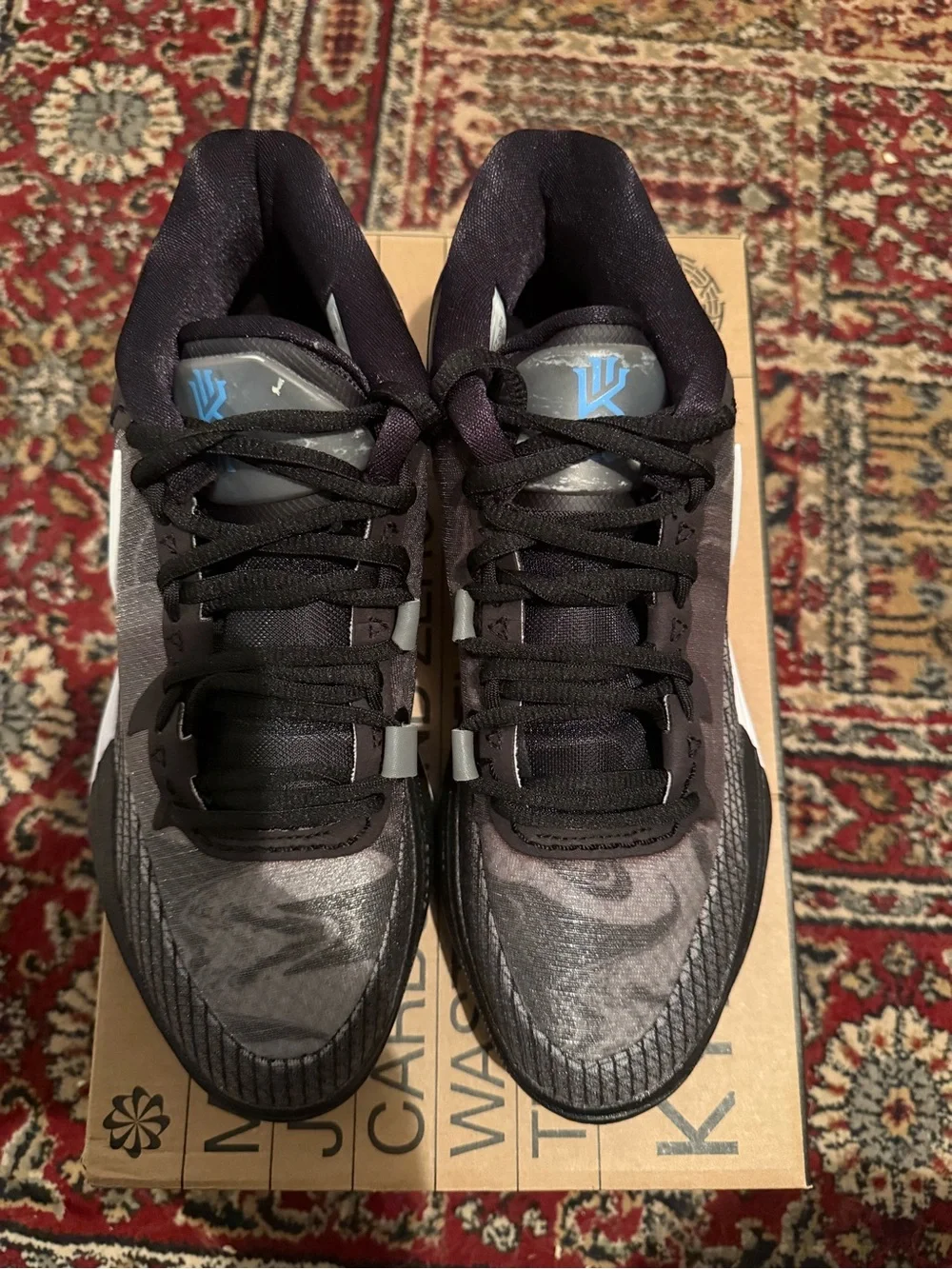 Nike Kyrie 8 Orca Men’s Sneakers — Black, White & Teal